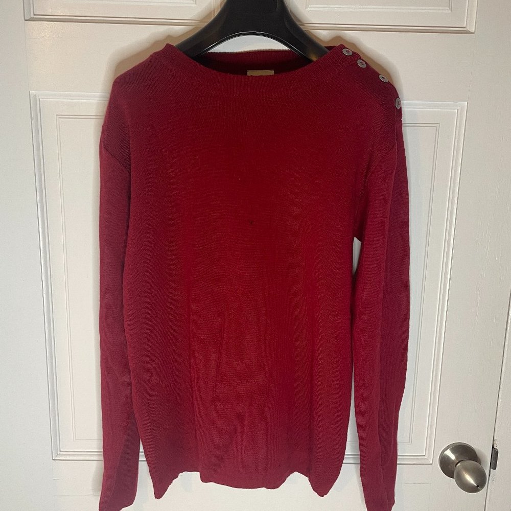 SNS Herning Naval Crew Neck Rund Hals in Red (DAMAGED) Medium